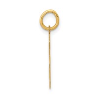 14K Yellow Gold Medium Polished Number 6 Charm view 2