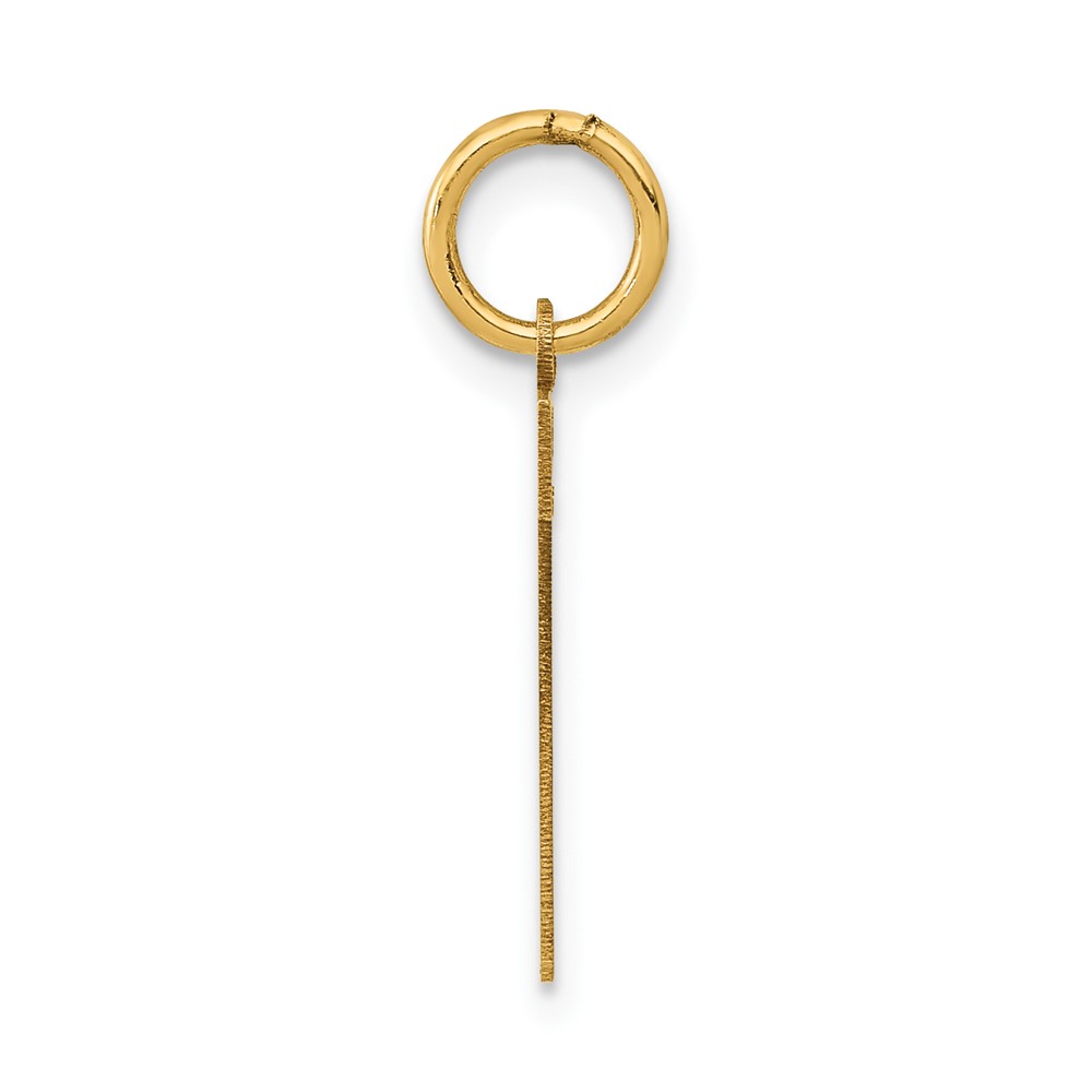 14k Medium Polished Number 7 Charm (LM07)