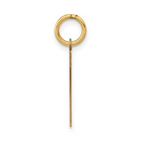 14K Yellow Gold Medium Polished Number 7 Charm view 2