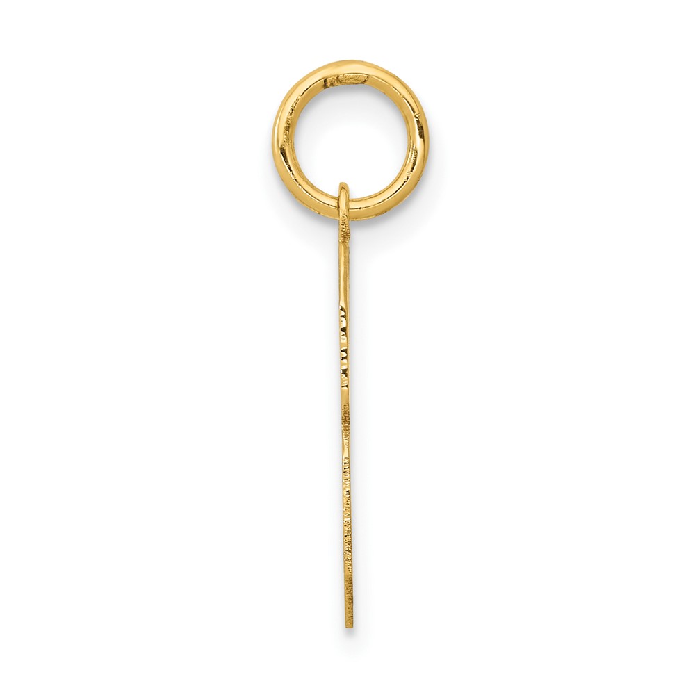 14k Medium Polished Number 8 Charm (LM08)