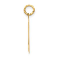 14K Yellow Gold Medium Polished Number 21 Charm view 2