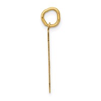 14K Yellow Gold Medium Polished Number 34 Charm view 2
