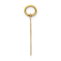 14K Medium Polished Number 47 Charm view 2