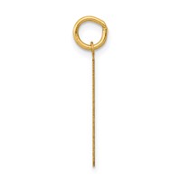 14K Yellow Gold Medium Polished Number 61 Charm view 2