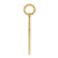 14K Yellow Gold Medium Polished Number 72 Charm view 2