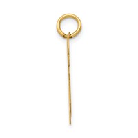 14K Yellow Gold Medium Polished Number 76 Charm view 2