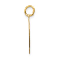 14K Medium Polished Number 82 Charm view 2