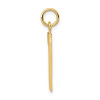 14K Large Polished Number 1 Charm view 2