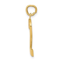 14K Large Polished Number 2 Charm view 2