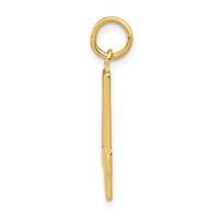 14K Yellow Gold Large Polished Number 4 Charm view 2