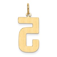14K Yellow Gold Large Polished Number 5 Charm view 3