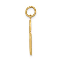 14K Large Polished Number 6 Charm view 2