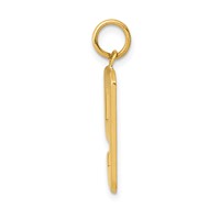 14K Large Polished Number 9 Charm view 2