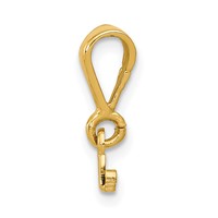 14K Casted Large Polished Top Pendant view 2