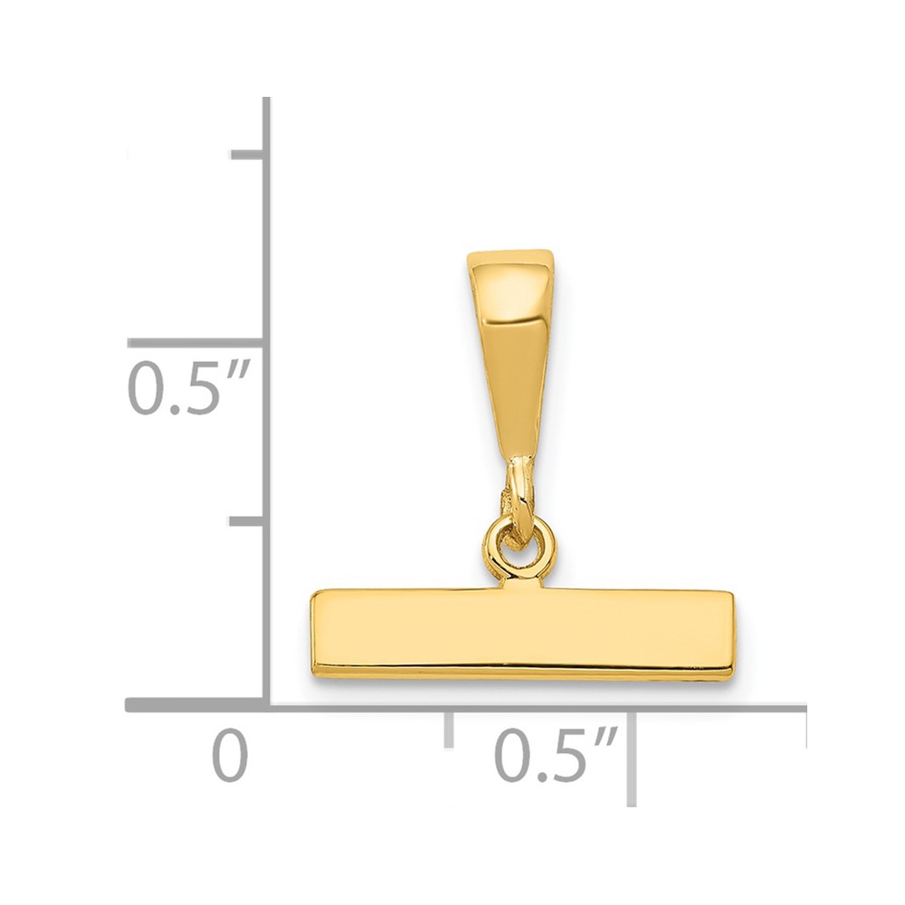 14k Casted Large Polished Top Pendant (LPTOP)