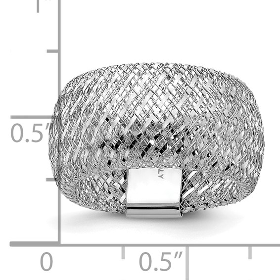 Leslie's 14K with White Rhodium Plating Stretch Ring
