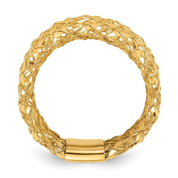 Leslie's 14K Polished Woven Stretch Ring