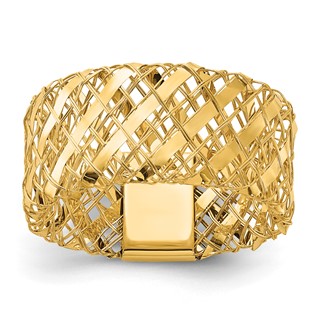 Leslie's 14K Polished Woven Stretch Ring