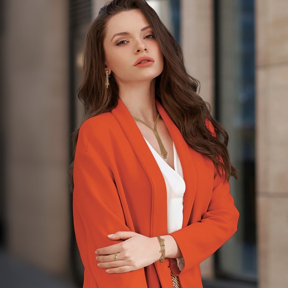 Leslie's 14K Mesh Bypass Stretch Ring