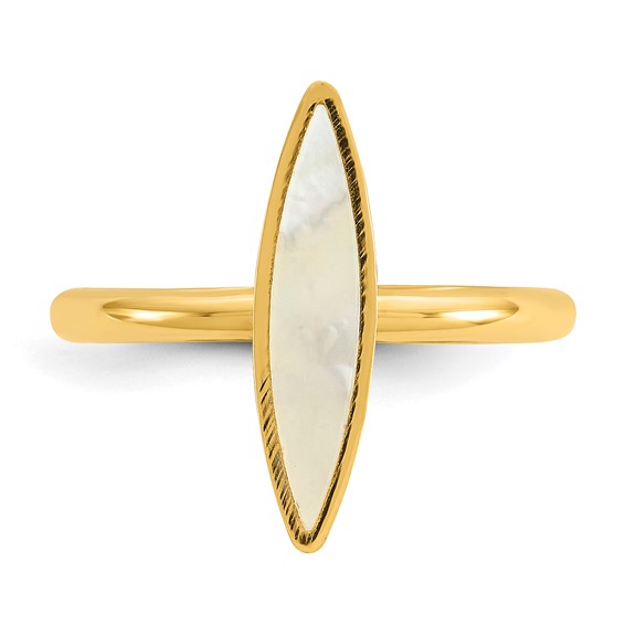 Leslie's 14K Polished Mother of Pearl Fancy Ring