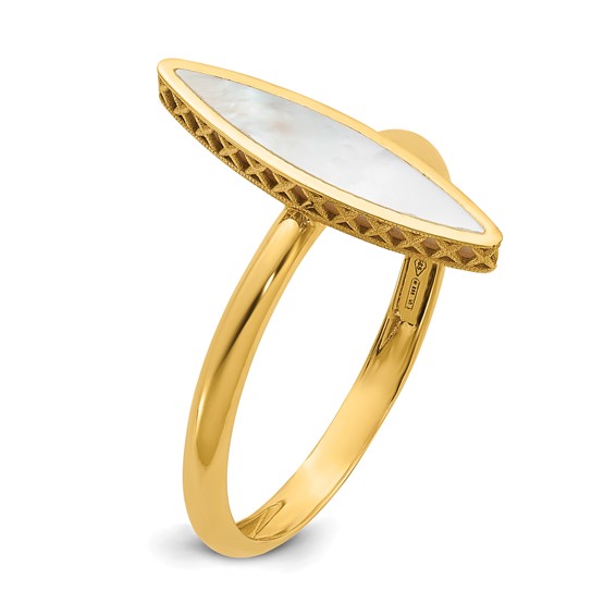 Leslie's 14K Polished Mother of Pearl Fancy Ring