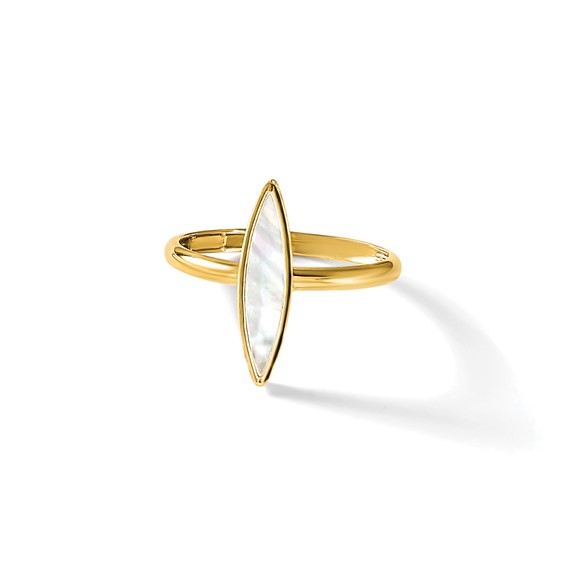 Leslie's 14K Polished Mother of Pearl Fancy Ring