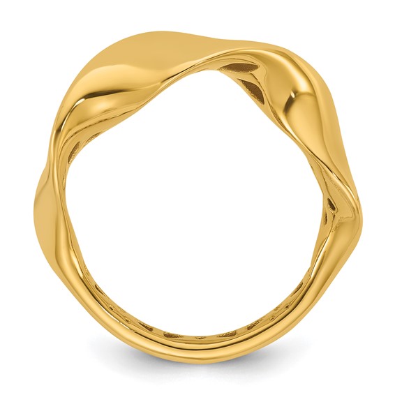 Leslie's 14K Polished Wavy Ring