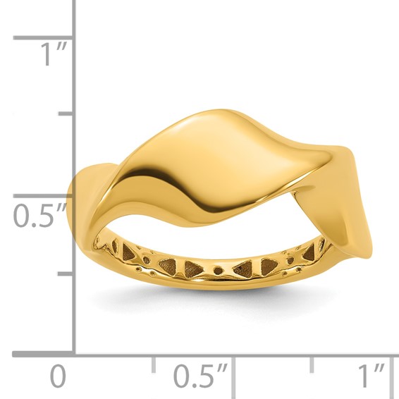 Leslie's 14K Polished Wavy Ring