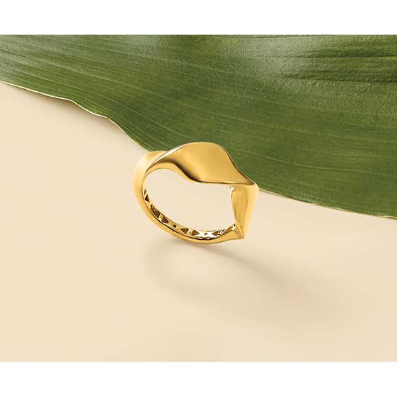 Leslie's 14K Polished Wavy Ring