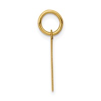 14K Yellow Gold Small Polished Number 1 Charm view 2