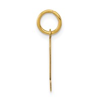 14K Yellow Gold Small Polished Number 2 Charm view 2