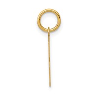 14K Yellow Gold Small Polished Number 3 Charm view 2