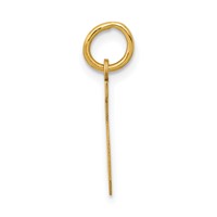 14K Yellow Gold Small Polished Number 5 Charm view 2