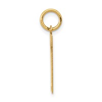 14K Yellow Gold Small Polished Number 11 Charm view 2