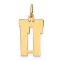 14K Yellow Gold Small Polished Number 11 Charm view 3