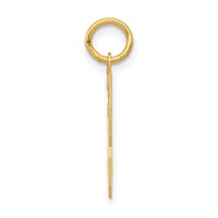 14K Small Polished Number 33 Charm view 2
