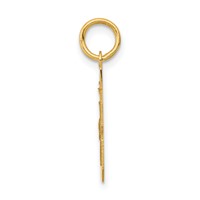 14K Yellow Gold Small Polished Number 48 Charm view 2