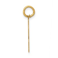 14K Yellow Gold Small Polished Number 53 Charm view 2