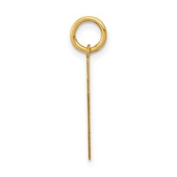 14K Yellow Gold Small Polished Number 57 Charm view 2