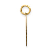 14K Small Polished Number 58 Charm view 2