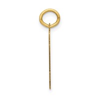 14K Small Polished Number 74 Charm view 2