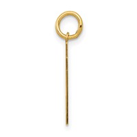 14K Yellow Gold Small Polished Number 87 Charm view 2