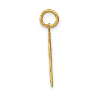 14K Yellow Gold Small Polished Number 93 Charm view 2