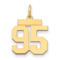 14K Yellow Gold Small Polished Number 95 Charm view 1