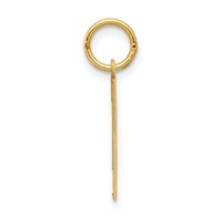 14K Medium Satin Number 1 Charm view 2