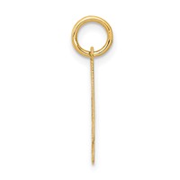 14K Medium Satin Number 4 Charm view 2
