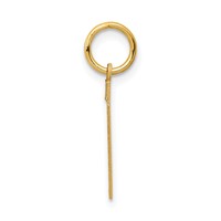 14K Medium Satin Number 7 Charm view 2