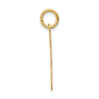 14K Yellow Gold Medium Satin Number 13 Charm view 2