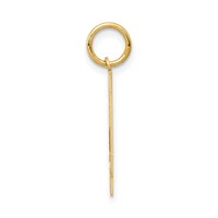 14K Yellow Gold Medium Satin Number 34 Charm view 2