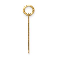 14K Medium Satin Number 40 Charm view 2